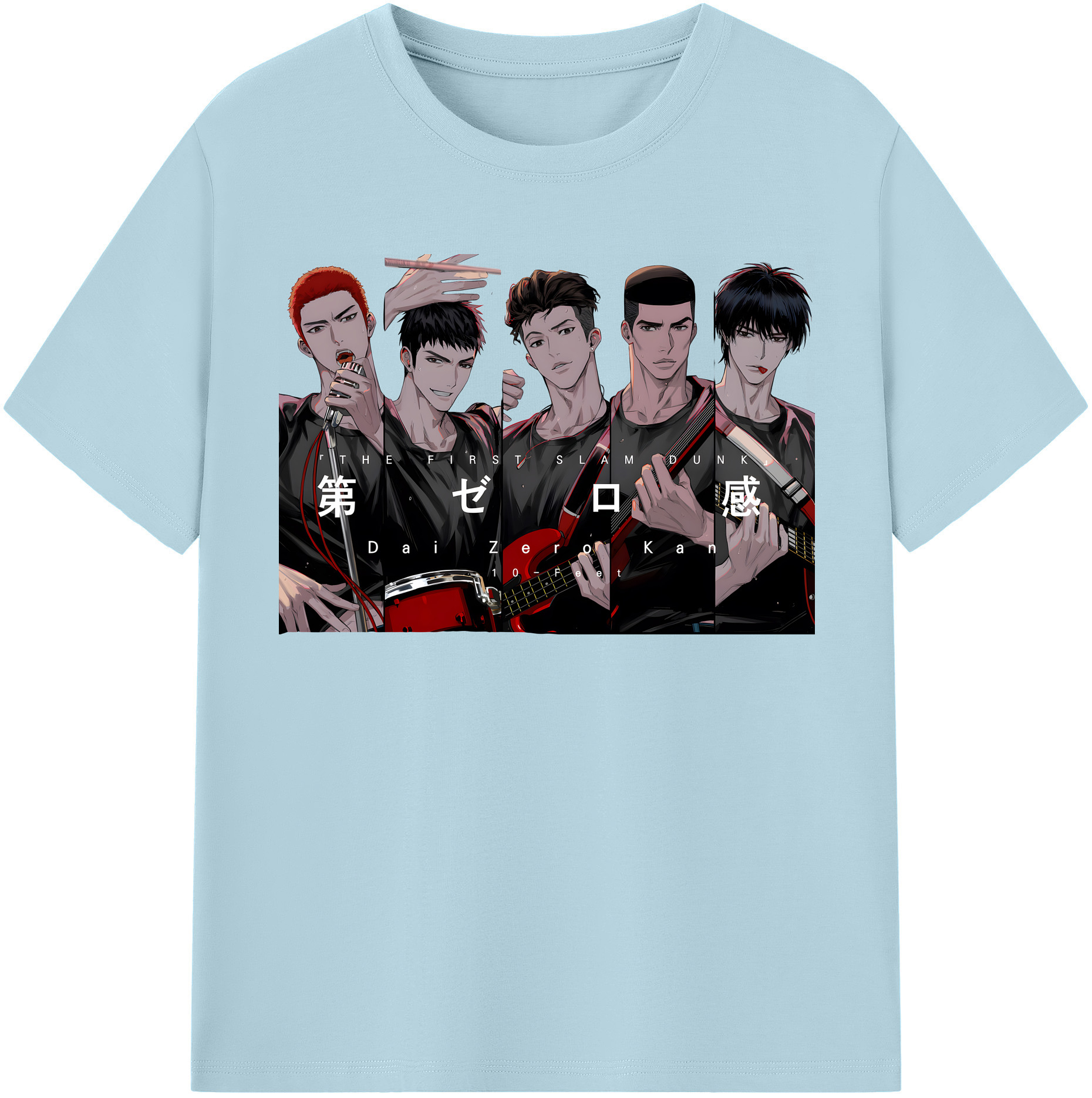 SLAM DUNK／スラムダンク 綿100％半袖Tシャツ（フロントプリント）